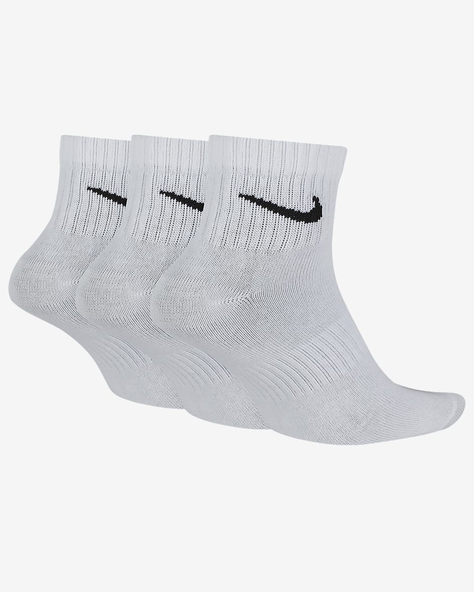 Nike Everyday Lightweight Training Ankle Socks 3 Pairs Nike ID